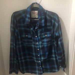 Blue Plaid Button Down